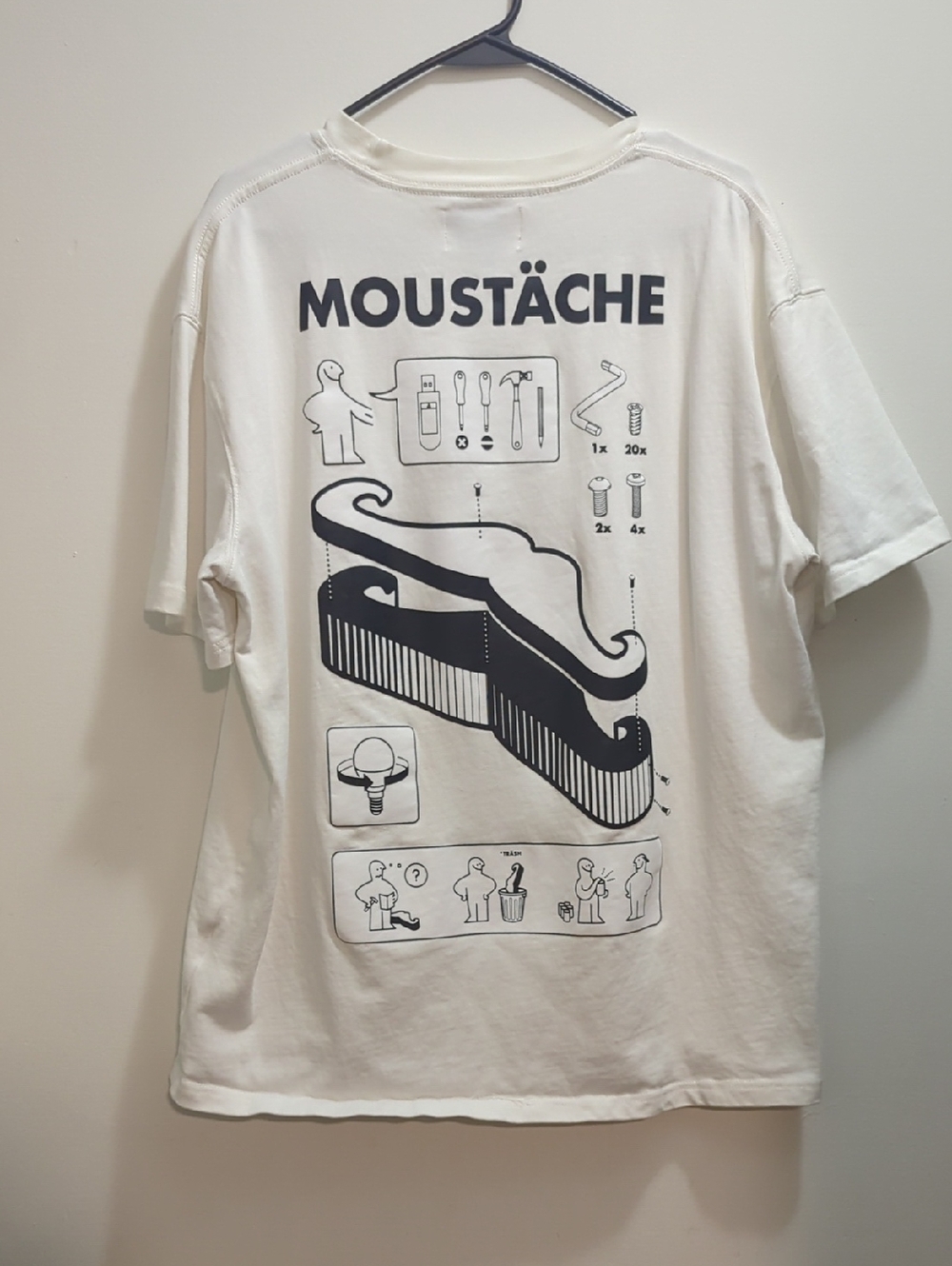 Inspected Records Moustache Shirt - XXL
